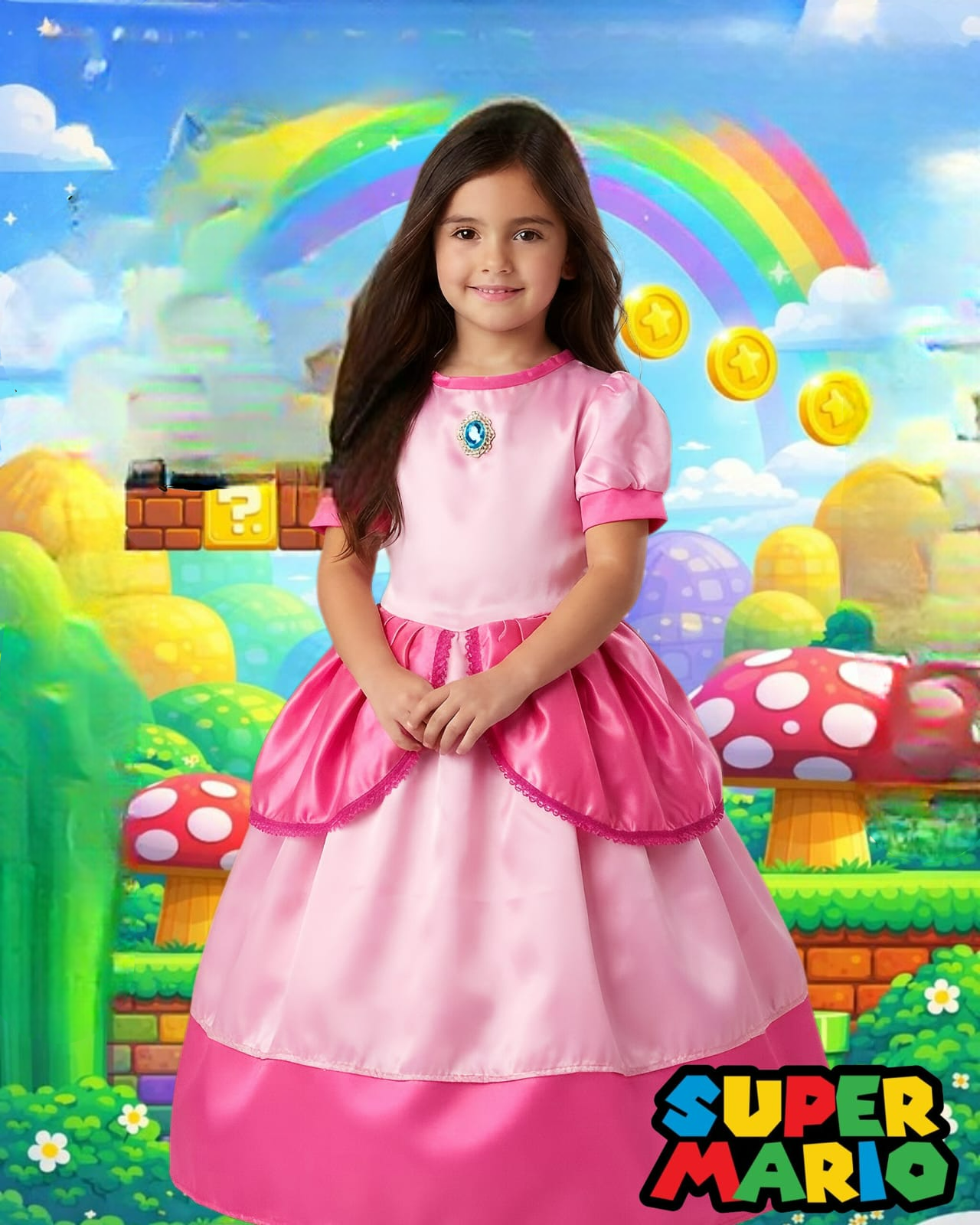 Disfraz de la Princesa Peach, modelo 2